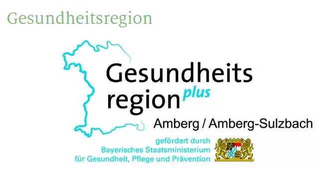 Logo oder Symbol der Gesundheitsregion Plus Amberg – Netzwerk für Gesundheitsversorgung und Prävention